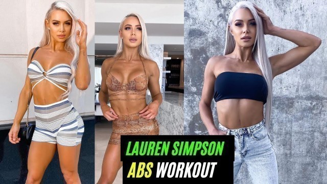 'Lauren Simpson Abs Workout | Lauren Simpson  Workout | Lauren Simpson | Health Engineer |'