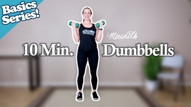 'Senior Fitness 10 Min Full Body Basic Dumbbell Workout For Beginners'