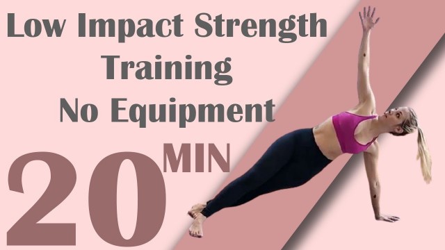 'Low impact strength training no equipment | low impact workout'