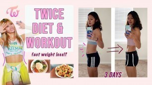 'TWICE Diet & Workout Plan || Sustainable & Fast KPOP Idol Weight Loss Diet'