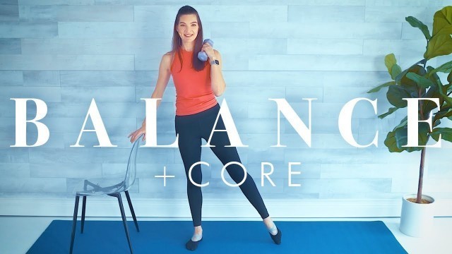 'Standing Exercises for Balance, Core & Toning // Senior & Beginner Workout At Home'