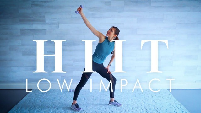 'Senior & Beginner Workout - Low Impact HIIT with Dumbbell intervals and Abs'