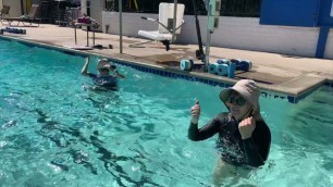 'AQUA FITNESS WITH THE GREAT RHONDA WAS MAKING A SPLASH THIS MORNING!'