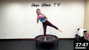 'Using A REBOUNDER To Lose Weight Workout →BEGINNER/ SENIOR FRIENDLY Routine → LEAPS & Rebounds'