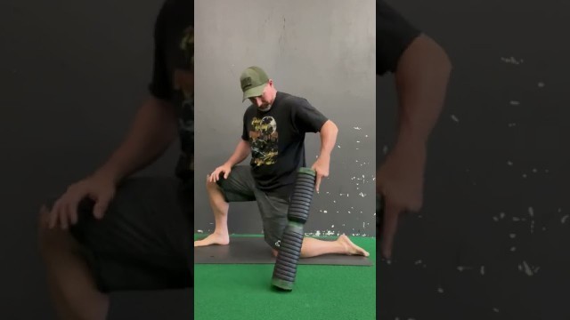 'Body Tempering the Calf for Ankle Mobility | 50 LB Rogue Fitness DT Tempering Roller'