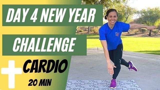 'Day 4 New Year\'s Challenge | Cardio HIIT Workout  - No Equipment | Isaiah 40:31'