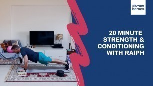 '20 Minute | UPPER BODY STRENGTH WORKOUT | Daman Heroes | Week 5'