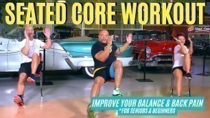 'CHAIR WORKOUT- Core Strength for Seniors & Beginners'