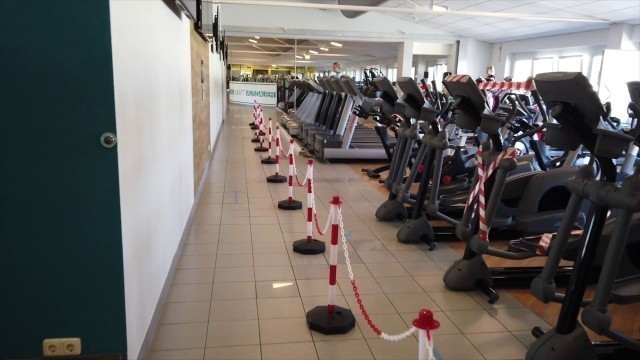 'Niedrige Auslastung im DAVID Fitness! Ohne Anmeldung zum Training. Ausreichend Platz für alle!'