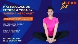 'Sabrina Merchant at LEAD MasterClass | Fitness & Yoga for Your Child'