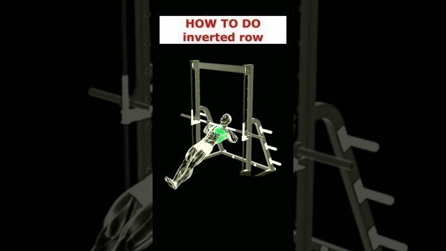 'HOW TO DO THIS THE RIGHT WAY! How to do inverted row at home.'