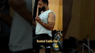 'Seated Cable Curl Exercise 