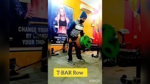 'T-Bar Row for Back muscle,#viral #fitness #bodybuilding #motivationalvideo #viralvideo'