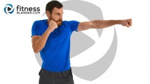 'Intense HIIT Cardio Kickboxing and Upper Body Strength Workout'