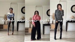 '6 workwear outfits inspo for winter #fashion fashion #fashionblogger'