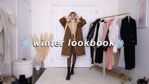 'WINTER LOOKBOOK 2022 | casual + warm outfits ❄️'