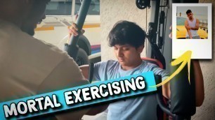 'Scout & Mortal Doing exercise together ❤️ | sc0ut Explaining exercise to Mortal'