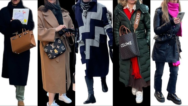 '2023 casual and stylish trend Winter Outfits in paris | Winter Street Fashion winter street style'