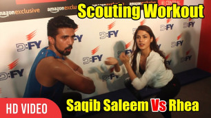 'Scout Workout RACE | Saqib Saleem Vs Rhea Chakraborty | Fitness'