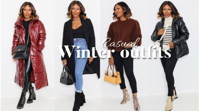 'CASUAL WINTER OUTFITS | Cozy Winter Lookbook Try-on Haul'