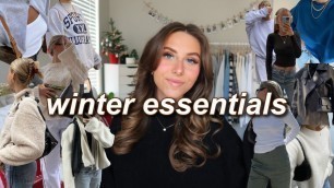 'WINTER WARDROBE ESSENTIALS 2023! | (tops, bottoms, shoes, coats, & more!) what you need for winter!'