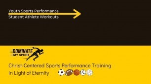 'Dominate My Sport | YOUTH SPORTS PERFORMANCE IMPROVEMENT | Workout examples of youth sports training'