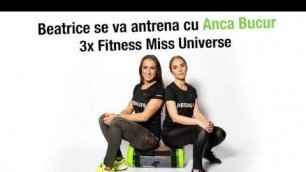 'Beatrice Osanu se antreneaza cu Anca Bucur Miss Fitness'