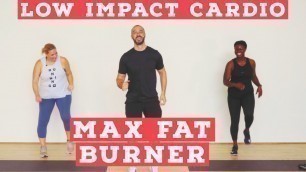 'LOW IMPACT home cardio workout - fat burner - NO EQUIPMENT!'