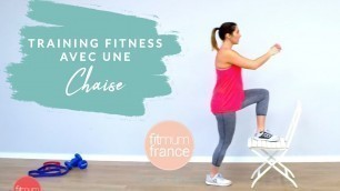 'SPORT PENDANT LA GROSSESSE ♥ Training Fitness avec une chaise par FitMumFrance.fr (Full training)'