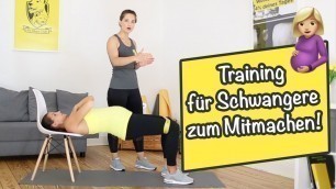 'WORKOUT für Schwangere zum Mitmachen -  Beine Po Rücken | #fitmumworkout'