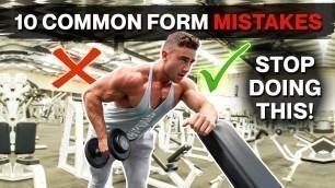 '10 Common Form Mistakes in The Gym | Good vs Bad Form | Zac Perna'