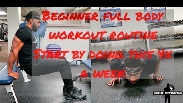 'Beginner level workout  - Where to start in the gym - Full body Fat loss'