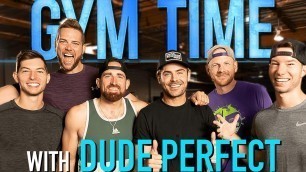 'DUDE PERFECT takes over Gym Time | Gym Time w/ Zac Efron'