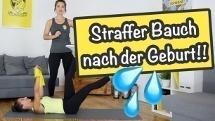 'BAUCH STRAFFEN | abnehmen nach Schwangerschaft | #fitmumworkout'