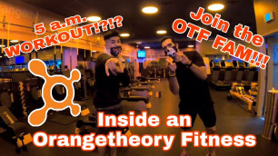 'Inside an ORANGETHEORY FITNESS 