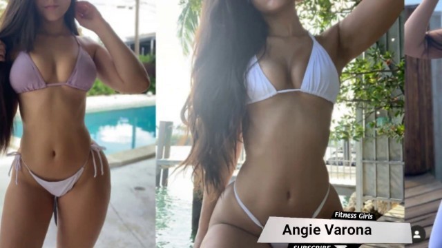 'Angie Varona  Workout Beautiful Girl for Weight Loss // Fitness Girls Motivation #5'