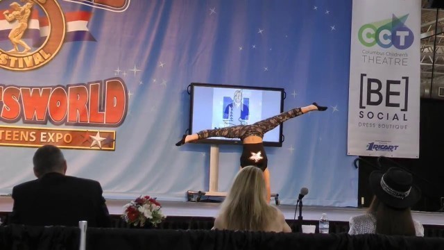 'Jax Kranitz with Winning Routine at Miss Arnold Teen Fitness'