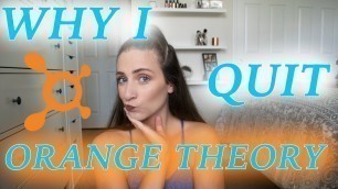 'Why I Quit Orange Theory - Pros and Cons | Sammi Lynn'