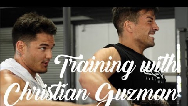 'Christian Guzman does his first FST-7 shoulder workout / Posing with Jeremy Buendia'