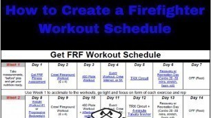 'How to Create a Firefighter Workout Schedule'