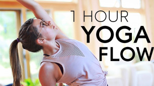 '1 Hour Yoga Flow Vinyasa (Live class) | Fightmaster Yoga Videos'