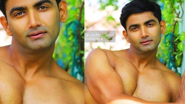 'best outdoor fitness shoot in Delhi NCR with fitness model Nikhil Thakur'