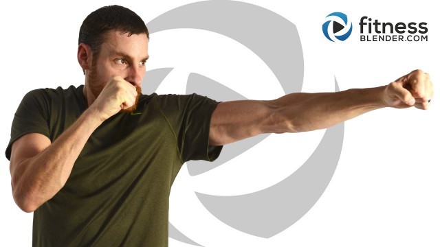 '50 Minute Cardio Kickboxing & Abs Workout for Stress Relief & Fat Burning Cardio'