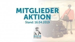 'Mitgliederaktion im DAVID Fitness in Wiesbaden'