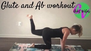 'Glute and Ab workout from home- Girl Vibes Fitness with Lisa Marie'