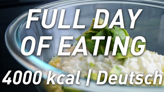 'Full Day of Eating #1 - Fitness & Bodybuilding Ernährung für Muskelaufbau Deutsch COOKED & SHREDDED'