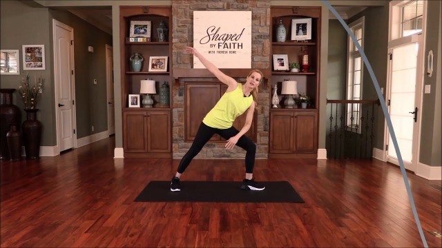 'Full Body Stretching Workout & Exercises for all Fitness Levels | Shaped by Faith with Theresa Rowe'