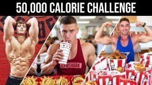 'BODYBUILDERS VS 50,000 CALORIE CHALLENGE | ft. MattDoesFitness, David Laid, Zac Perna'