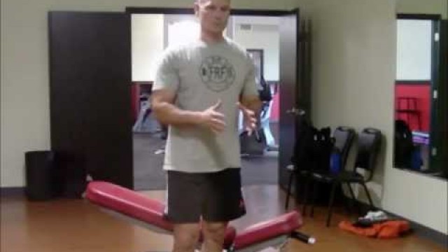 'Firefighter Fitness Exercise Upgrade-Alternate arm DB chest press'