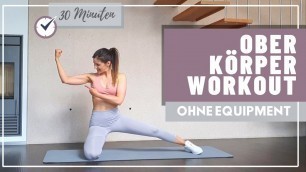 '30 MIN OBERKÖRPER WORKOUT für Frauen // für Zuhause, ohne Geräte - Tina.Fitness'